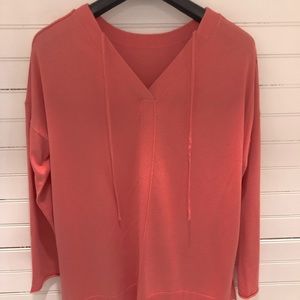 Caslon Sweater Top in Coral Rose Tea